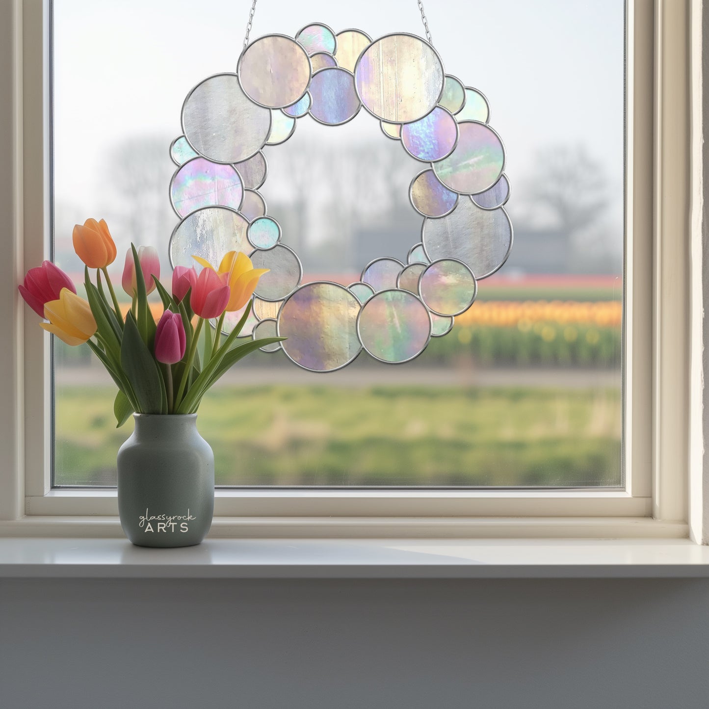 Bubble Wreath Stained Glass Pattern