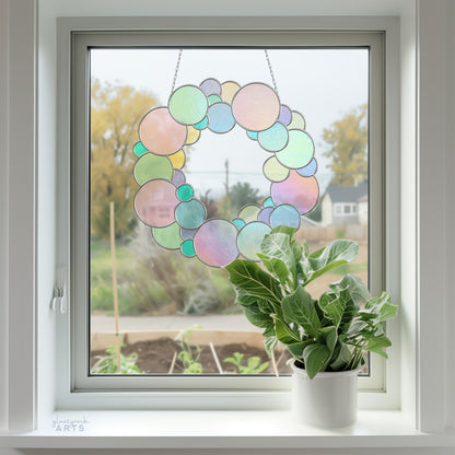 Bubble Wreath Stained Glass Pattern