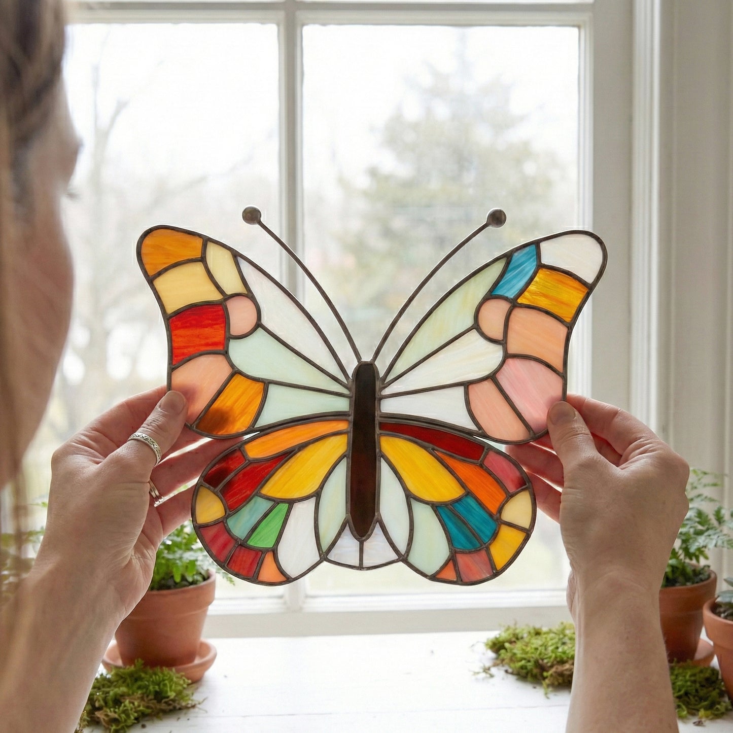 Groovy Stained Glass Butterfly Pattern