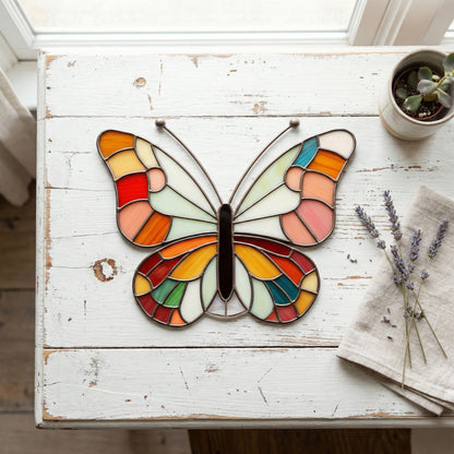 Groovy Stained Glass Butterfly Pattern