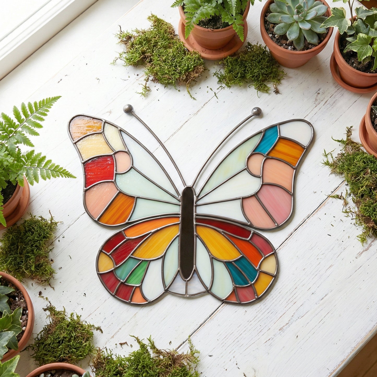 Groovy Stained Glass Butterfly Pattern