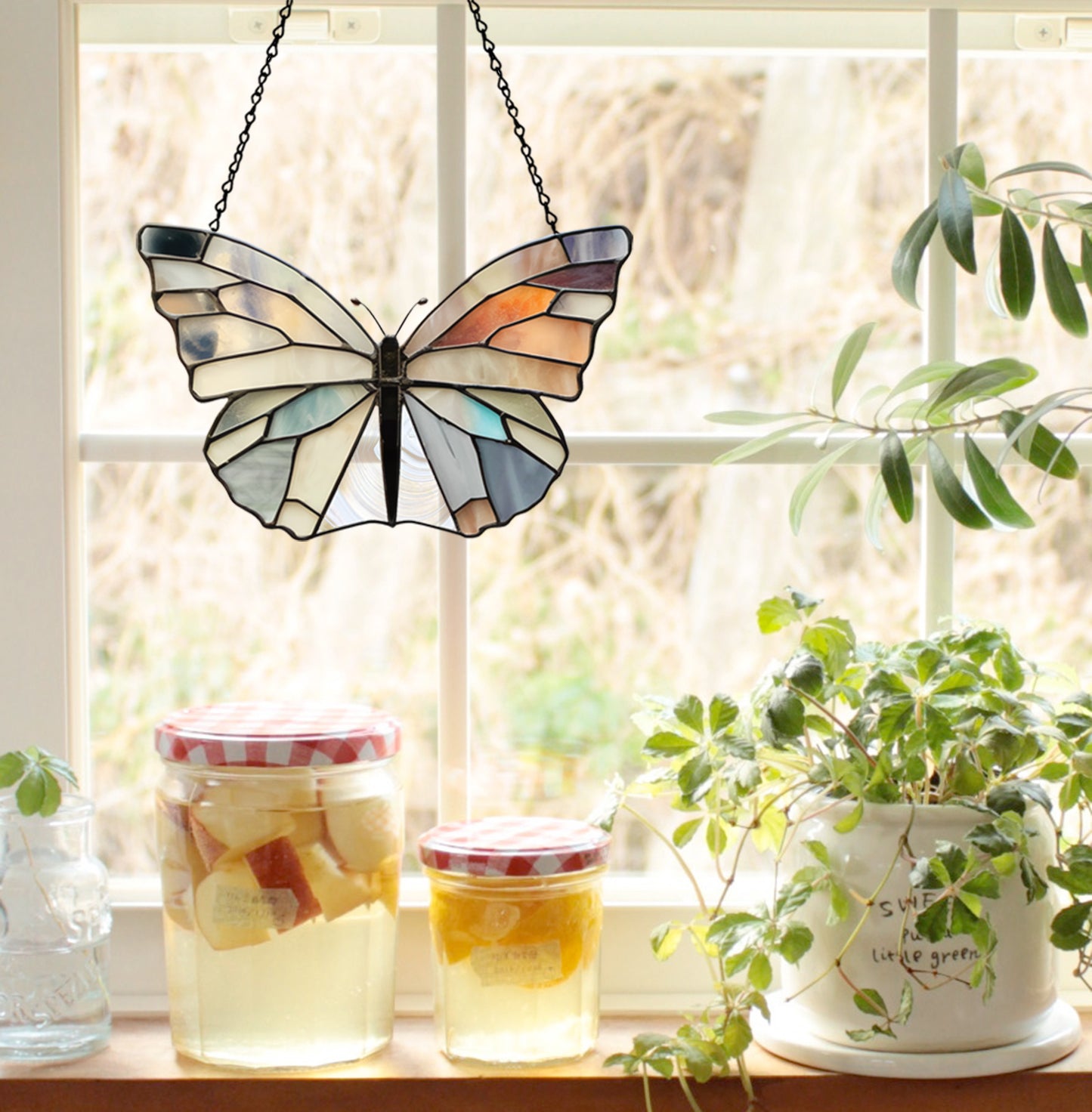 Stained Glass Butterfly Pattern