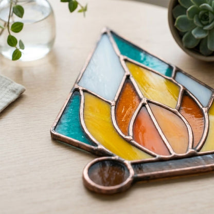 Campfire Stained Glass Pattern and PNG
