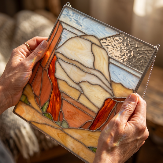 Capitol Reef National Park Suncatcher Stained Glass Pattern with PNG & SVG