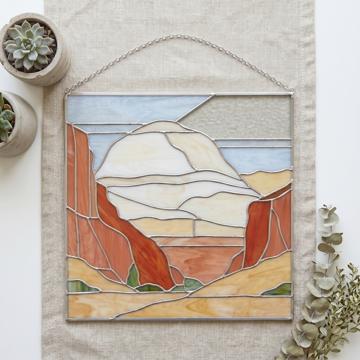 Capitol Reef National Park Suncatcher Stained Glass Pattern with PNG & SVG