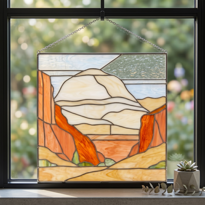 Capitol Reef National Park Suncatcher Stained Glass Pattern with PNG & SVG