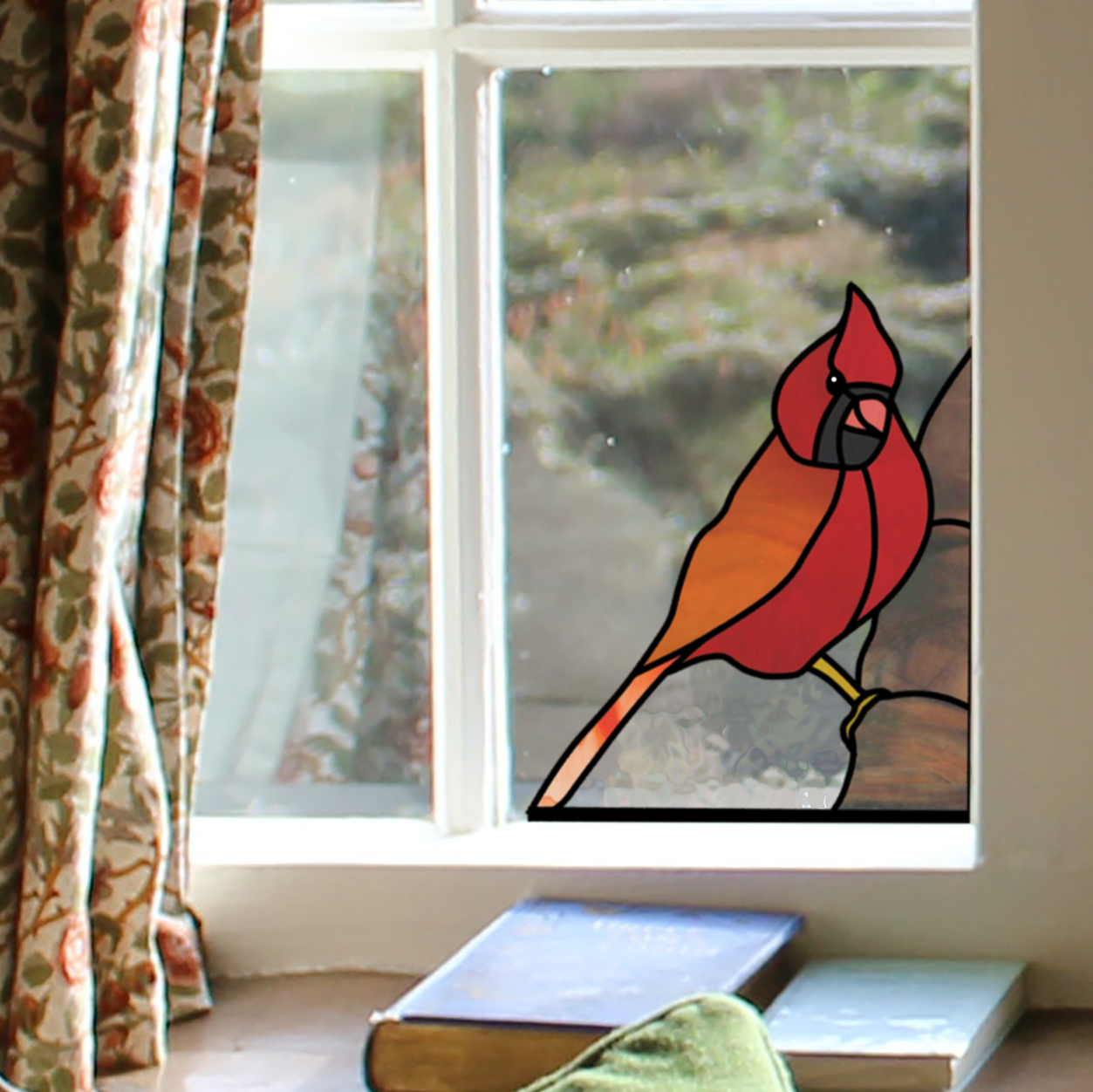 Cardinal Stained Glass Pattern