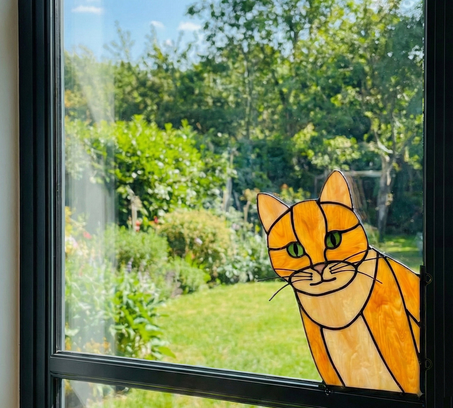Cat Buddy Stained Glass Pattern