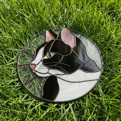 Cat Suncatcher Stained Glass Pattern