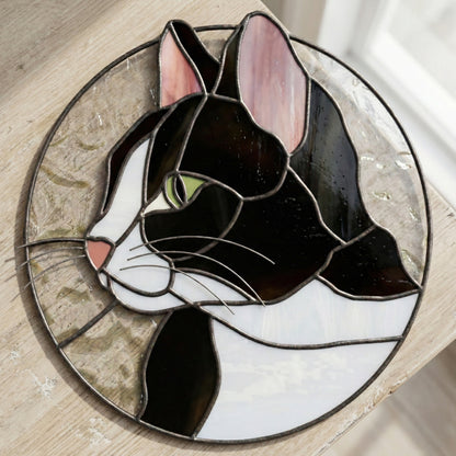 Cat Suncatcher Stained Glass Pattern