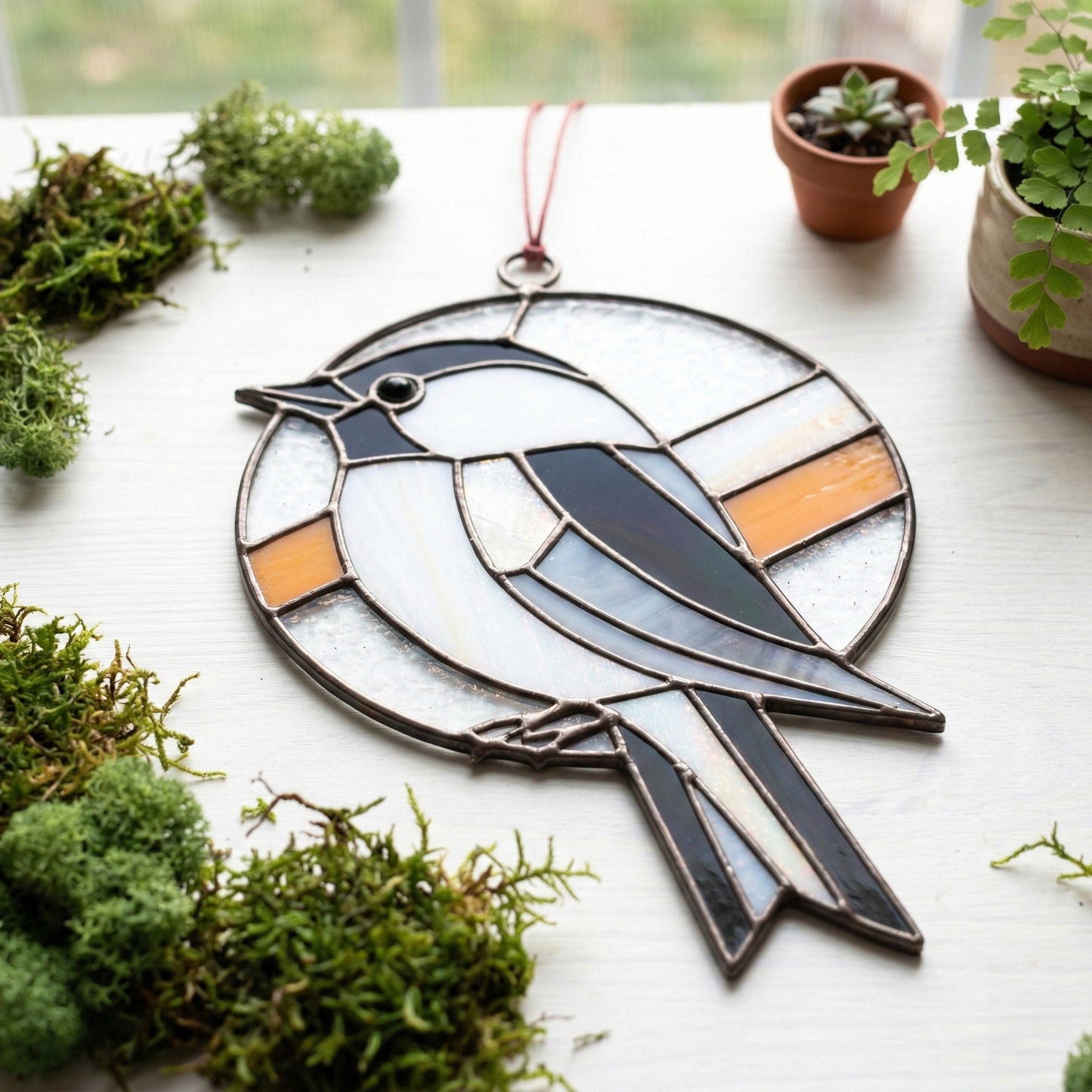 Chickadee Stained Glass Pattern