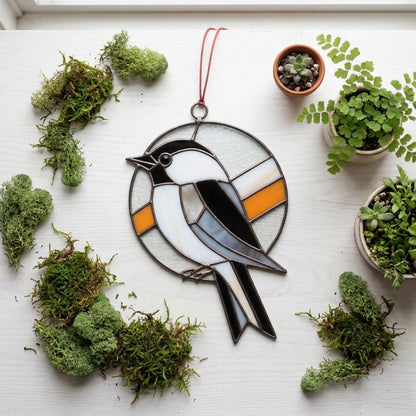 Chickadee Stained Glass Pattern