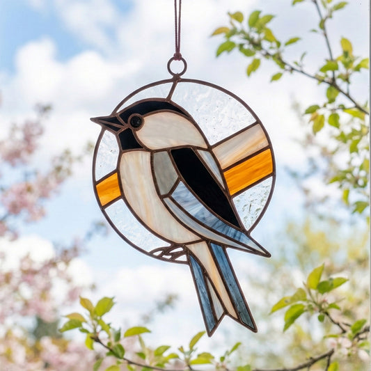 Chickadee Stained Glass Pattern