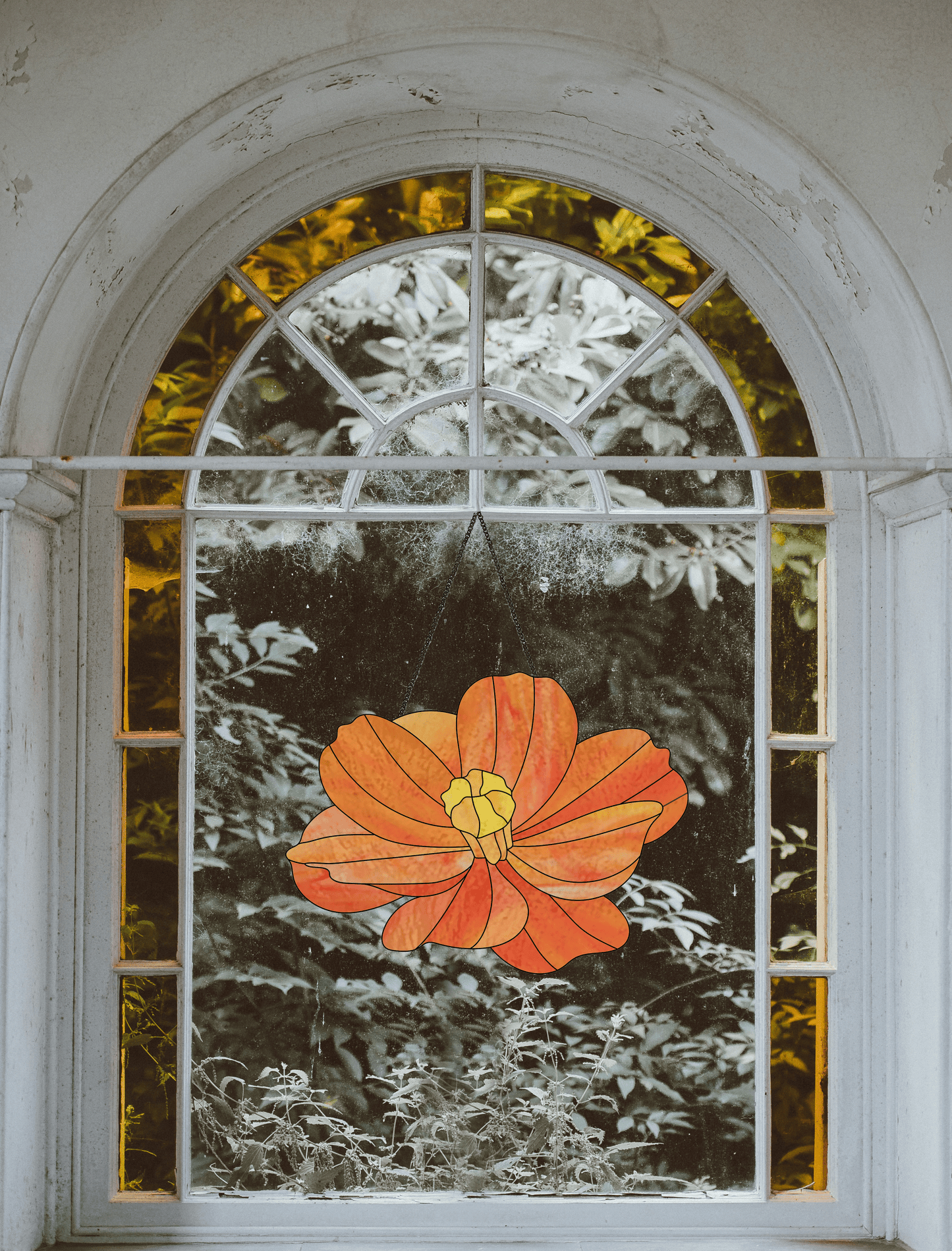 Big Flora Giant Stained Glass Cosmos Pattern