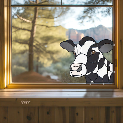 Cow Buddy Stained Glass Pattern
