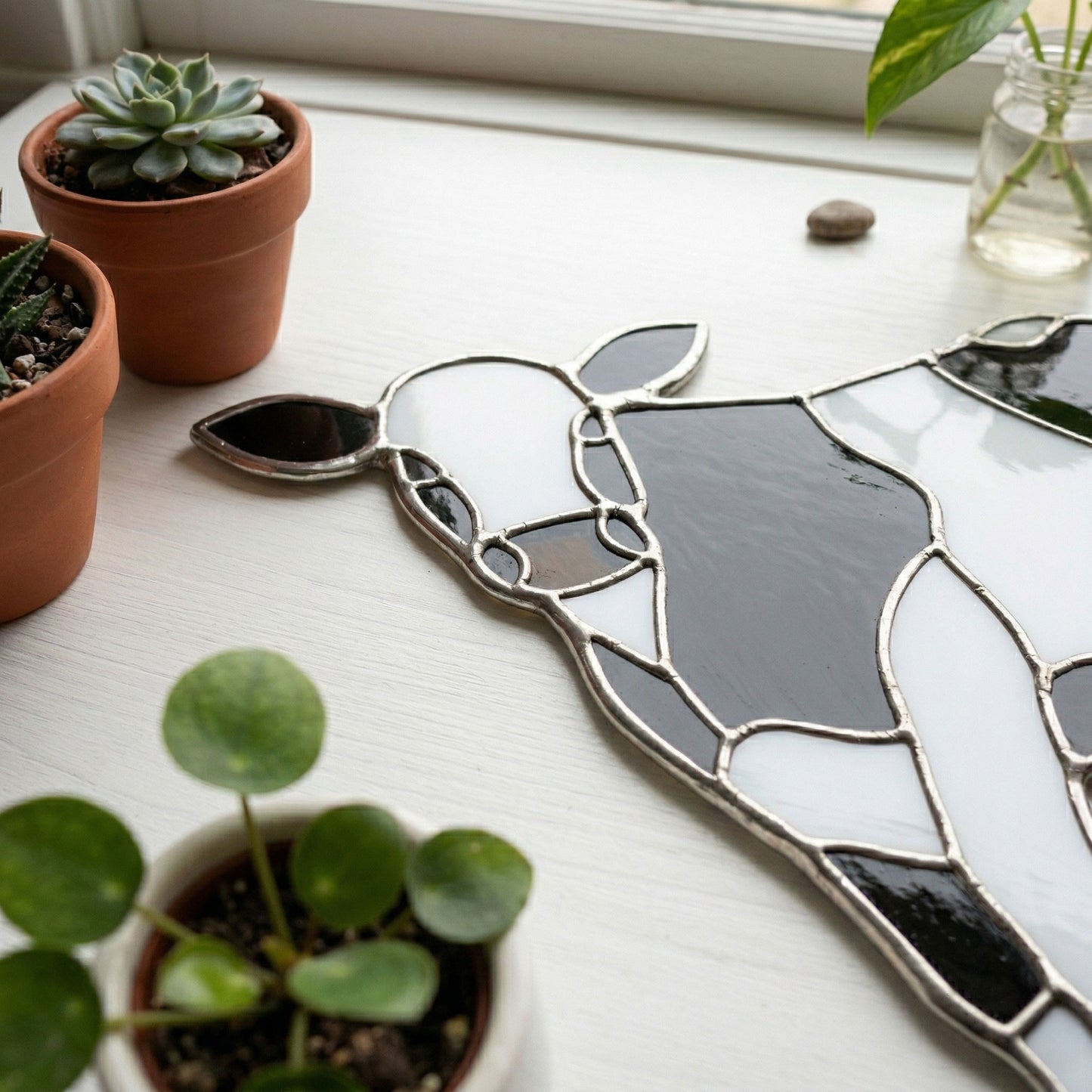 Cow Stained Glass Pattern