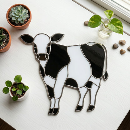 Cow Stained Glass Pattern