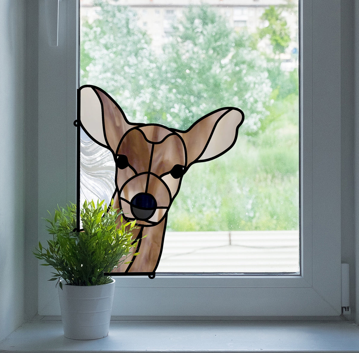 Deer Buddy Stained Glass Pattern