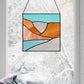 Beginner Stained Glass Pattern - Desert Landscape
