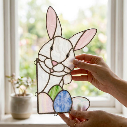 Easter Bunny Stained Glass Rabbit Pattern