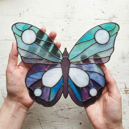 Elegant Butterfly Stained Glass Pattern