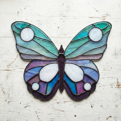 Elegant Butterfly Stained Glass Pattern