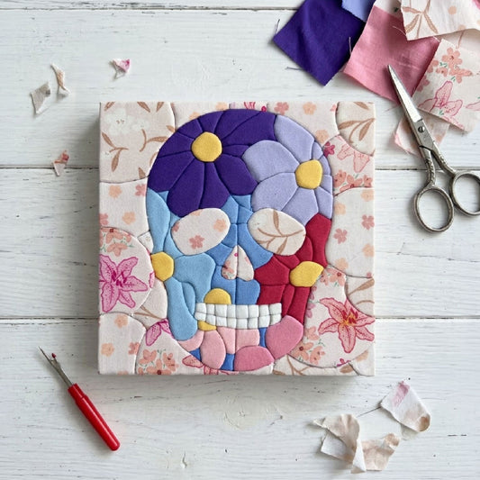 Flower Skull Kinusaiga Pattern