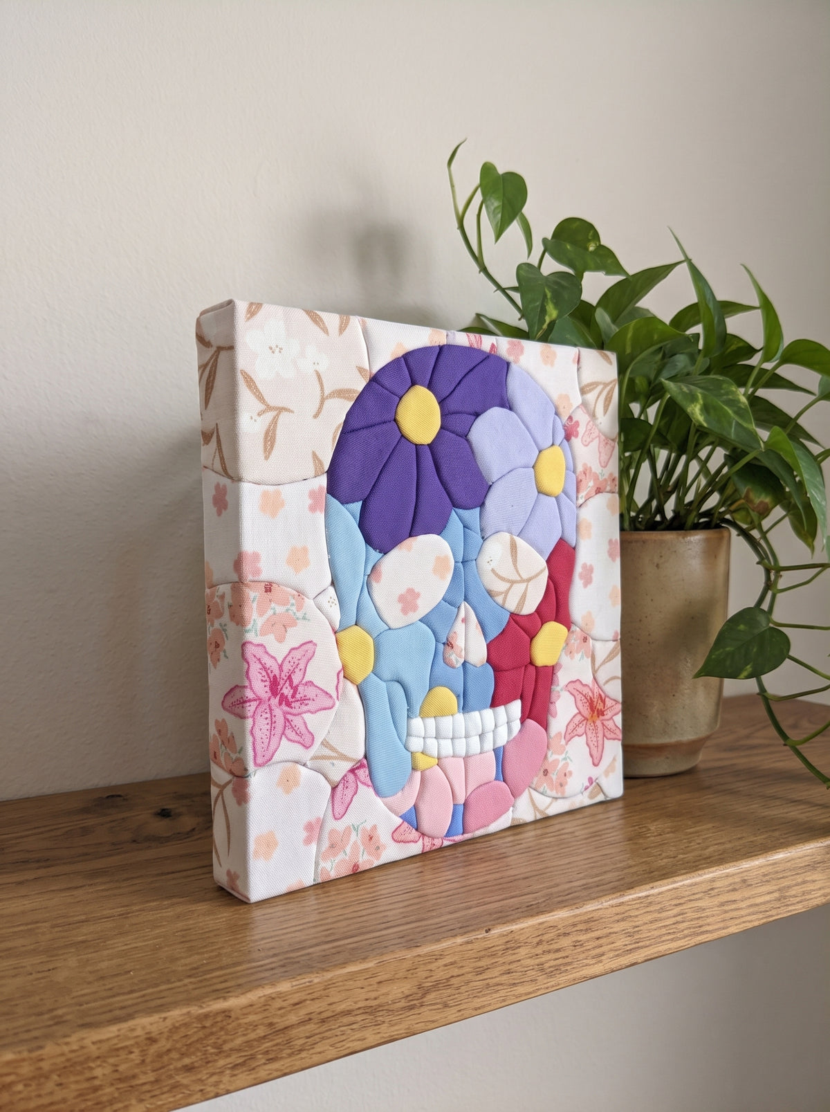 Flower Skull Kinusaiga Pattern