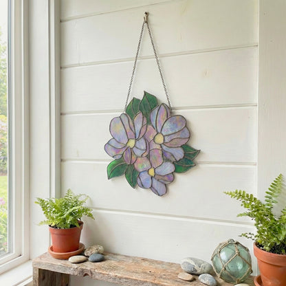 Bundle of Flowers Stained Glass Pattern PDF & PNG