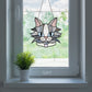 Fluffy Cat Stained Glass Pattern