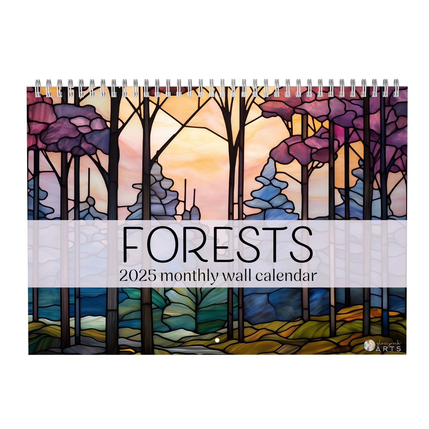 The cover of the 2025 forests monthly wall calendar.