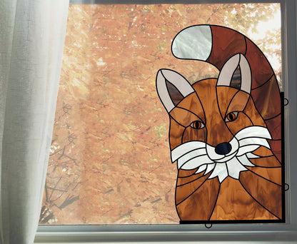 Fox Buddy Stained Glass Pattern