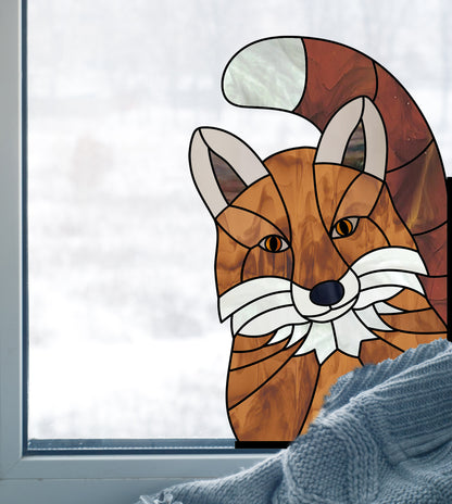 Fox Buddy Stained Glass Pattern