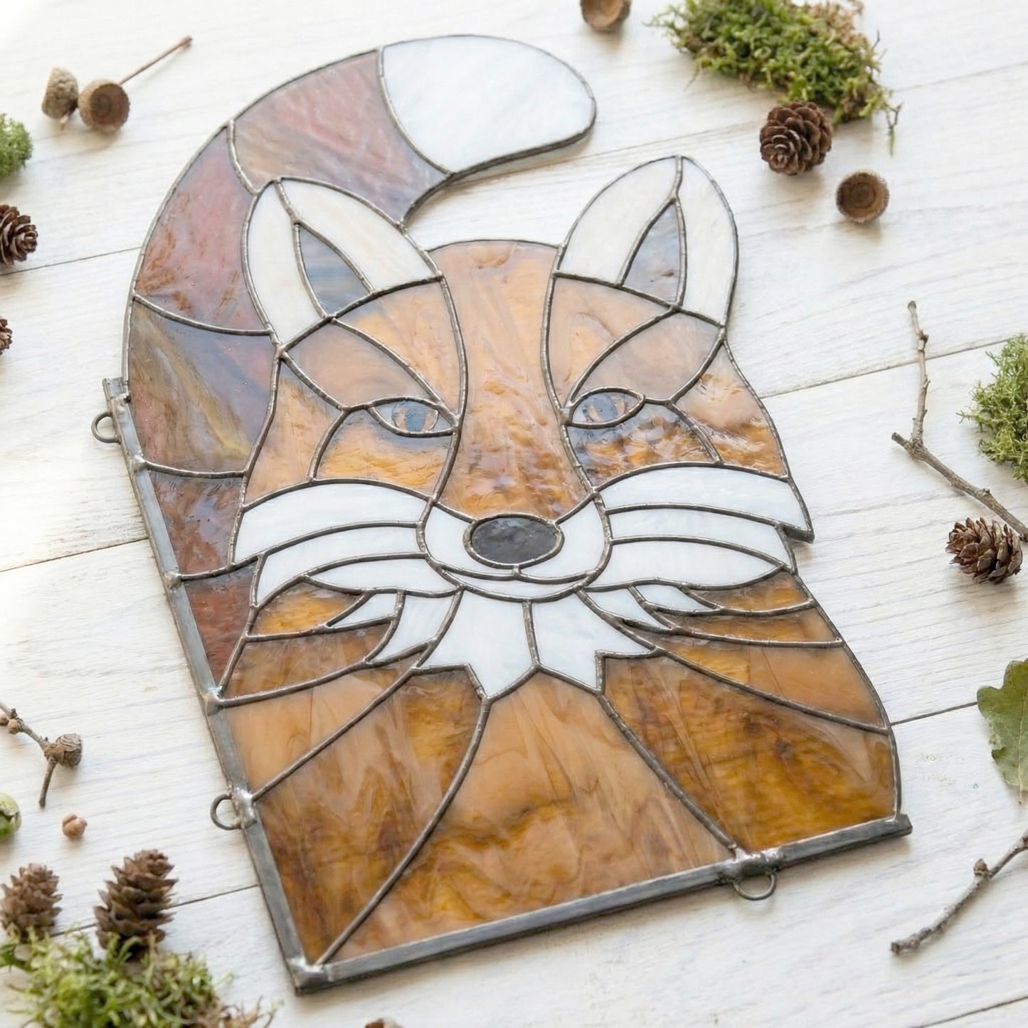 Fox Buddy Stained Glass Pattern