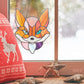 Stained Glass Fox Pattern
