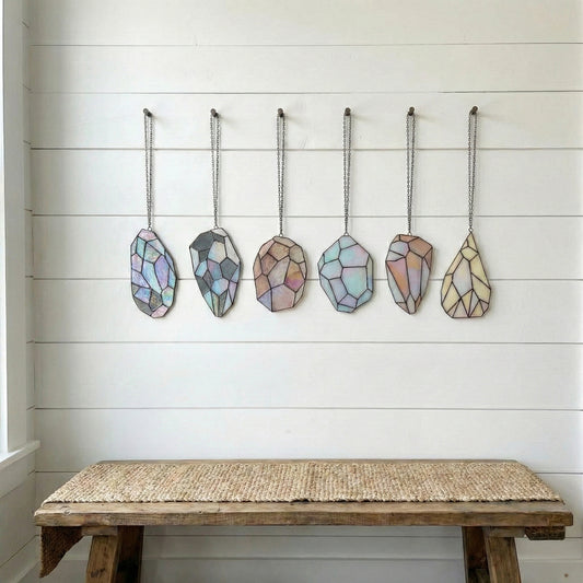 Easy Stained Glass Gems Patterns, 6-Pack
