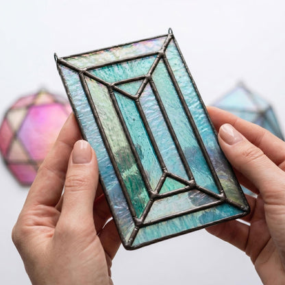 Faceted Gems Stained Glass Patterns 3-Pack PDF, PNG, SVG