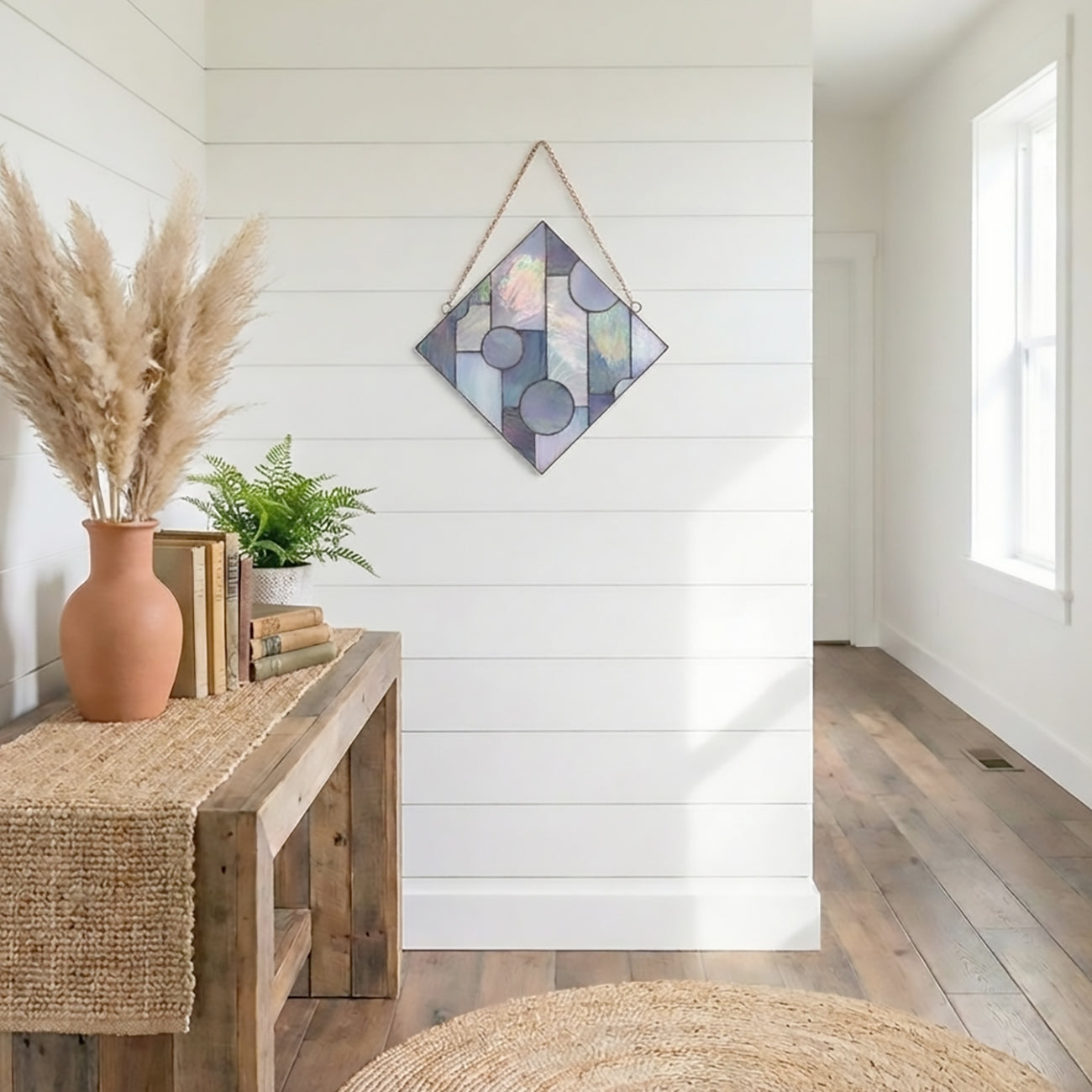 Geometric Diamond Beginner Stained Glass Pattern