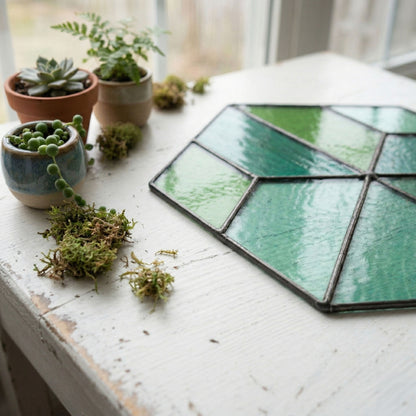 Easy Hexagon Beginner Stained Glass Pattern