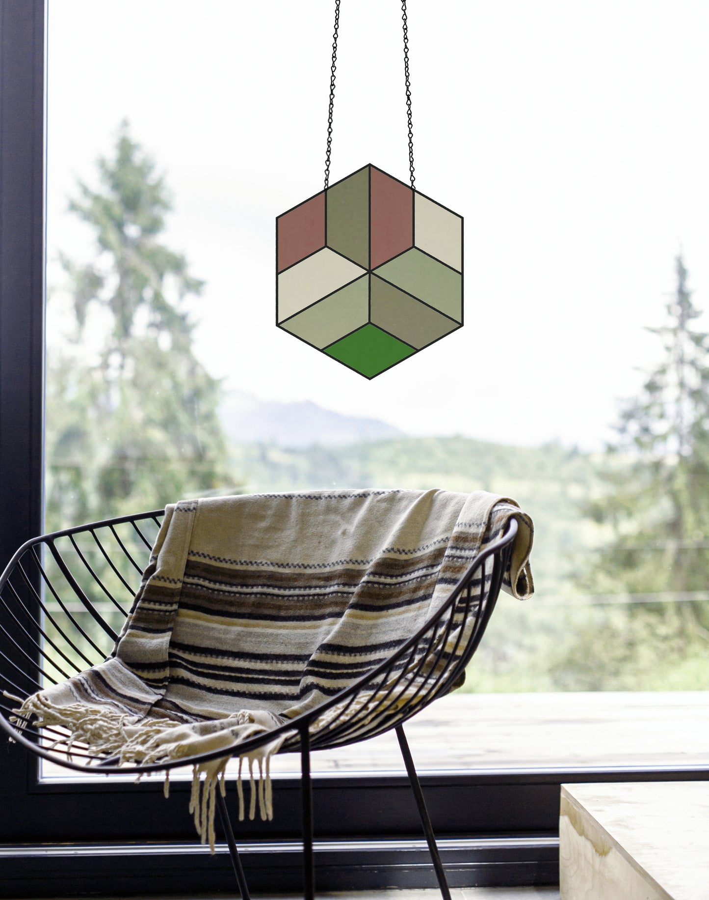 Easy Hexagon Beginner Stained Glass Pattern