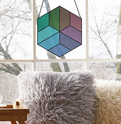 Easy Hexagon Beginner Stained Glass Pattern