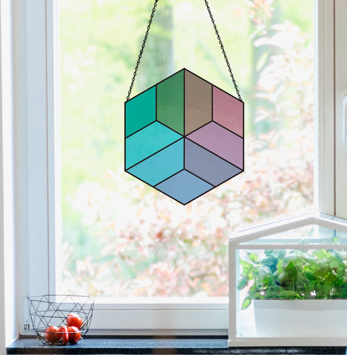 Easy Hexagon Beginner Stained Glass Pattern