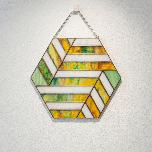 Hexagon Beginner Stained Glass Pattern