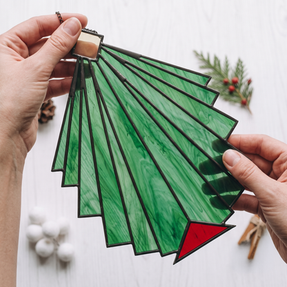 Beginner Christmas Tree Stained Glass Pattern