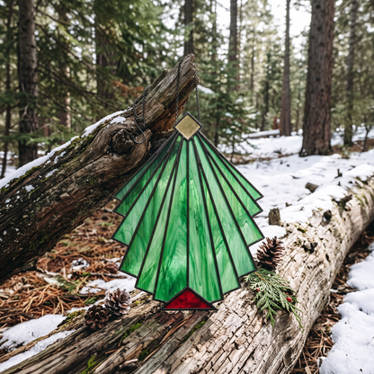 Beginner Christmas Tree Stained Glass Pattern