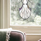 Boho Ghost Halloween Stained Glass Pattern
