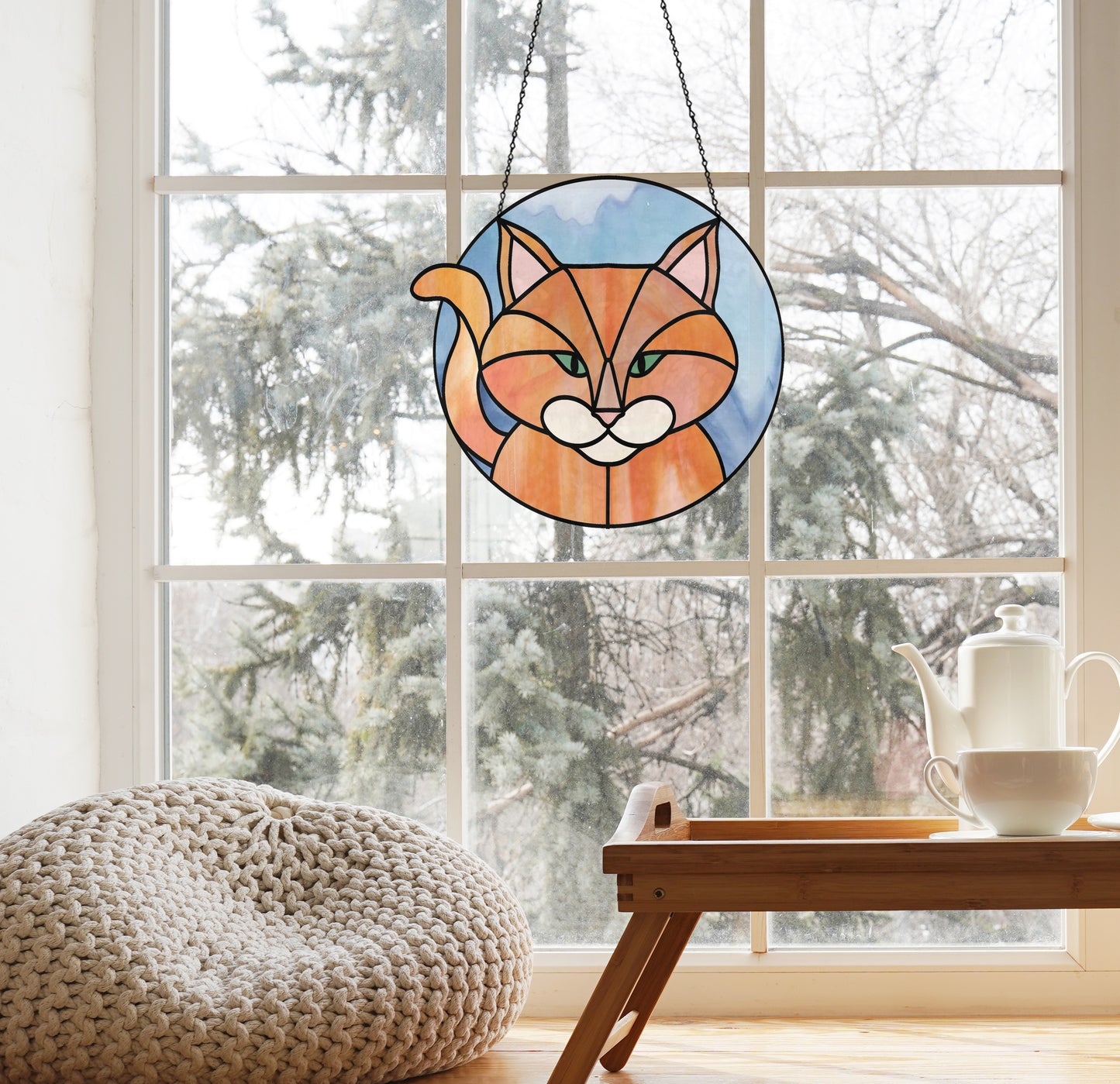 Cat Stained Glass Patterns Pack