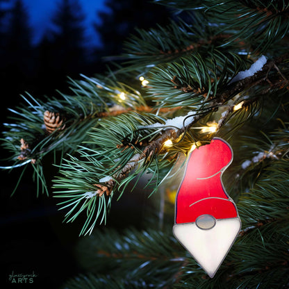 Gnome Stained Glass Christmas Ornament Patterns - Crafting Patterns & Molds, from GlassyRock Arts
