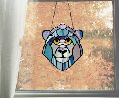 A picture of the Gorilla Stained Glass Pattern from GlassyRock Arts. 