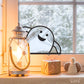 Happy Ghost Buddy Halloween Stained Glass Pattern